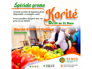 Vente de legumes